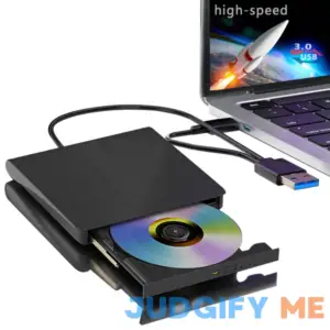 External CD/DVD Drive for Laptop USB 3.0 Portable RW Drive/DVD Player for Laptop CD ROM Burner Compatible with Laptop Desktop PC Windows Linux OS