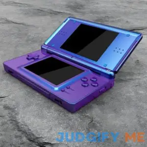 Extremerate Chameleon Purple Blue Replacement Full Housing Shell for Nintendo DS Lite