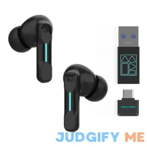 FEDIKER SW4 Wireless Hidden Earbuds for PC/Computer/Laptop/Mobile - Dongle & Bluetooth - 40ms Low Latency - 4 Mics – Gaming - Work Headset