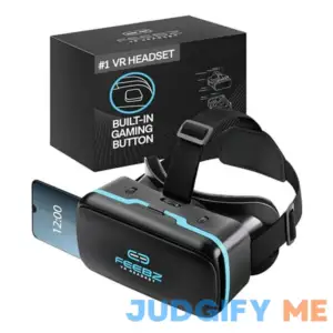 FEEBZ 3D VR Headset for iPhone & Android Phones with Links to 3D VR Videos