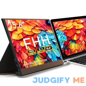 FHH Portable Monitor for Laptop Metal 15.6'' FHD1080P Laptop Screen Extender Dual Monitor HDMI USB C