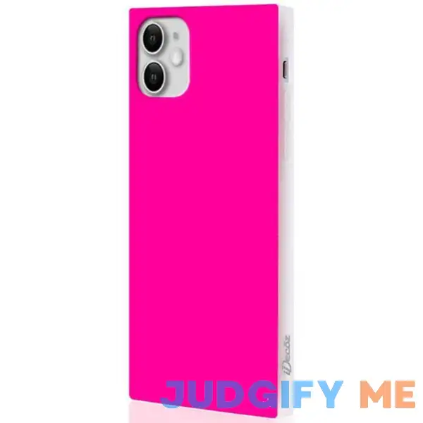 FLAUNT Neon Pink SQUARE iPhone Case FLAUNT Neon Pink SQUARE iPhone Case