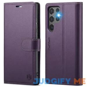 FLIPALM for Samsung Galaxy S24 Ultra Wallet Case with RFID Blocking Credit Card Holder