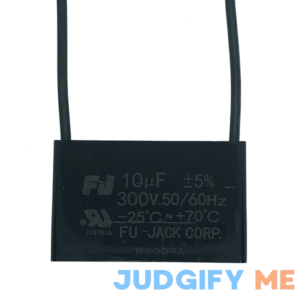 Fan Capacitor CBB61 10uf 300V 2 Wire