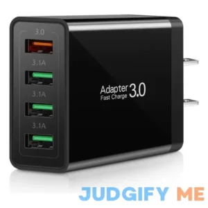 Fast Charge 3.0 Portable USB Wall Charger iSeekerKit 4ports USB Charger Block Power Adapter Charger Brick Plug compatible with Samsung Galaxy S23 S2