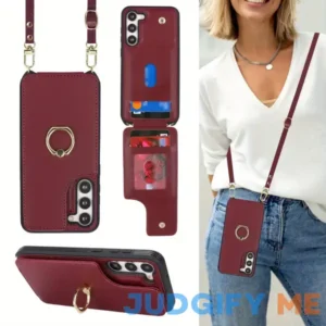 Faux Leather Phone Case Wallet for Galaxy S23/S22/S21/S20 Ultra/Plus/FE