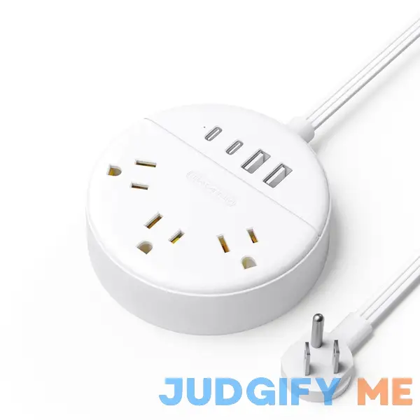 Flat Extension Cord NTONPOWER Flat Plug Power Strip with 3 Outlets 4 USB Ports Flat Extension Cord NTONPOWER Flat Plug Power Strip with 3 Outlets 4 USB Ports