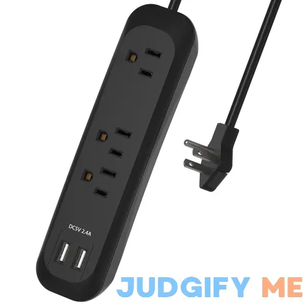Flat Extension Cord Power Strip Surge Protector with USB Ports Flat Extension Cord Power Strip Surge Protector with USB Ports