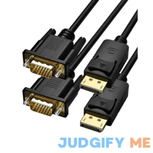 Foboiu DisplayPort to VGA DisplayPort to VGA Adapter DP to VGA Cable Connects DP Port from Desktop or Laptop to Monitor or Projector