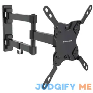 Full Motion Tilt and Swivel Dual Arm TV Wall Mount for Most 13