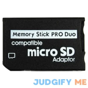 Funturbo Micro SD to Memory Stick PRO Duo Adapter 2022 Version Compatible with Sony PSP