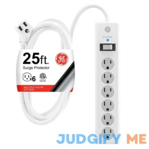 GE 6 Outlet Surge Protector Extension Cord
