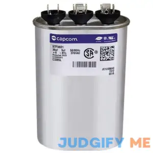 GE Genteq Oval Capacitor 30 5 uf MFD 370 Volt Z97F9681 97F9681