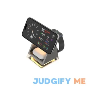 GEEK FULLY 3 in-1 Wireless Charger Phone Charging Station Magnetic Charging Stand Dock Fast Travel Charger for Multiple Devices Adapt with Phone