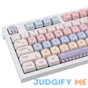 GEKUCAP Candy Color PBT Keycaps Set XOA Profile Cute Round Keycaps 138 Keys Custom Dye-Sublimation Keyboard Keycaps for 60% 65% 70% 75% 100% Cherry