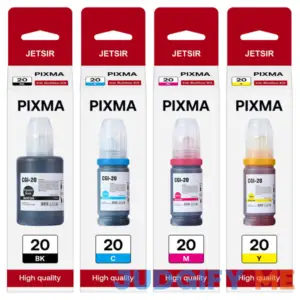 GI-20 GI20 Refill Ink Bottles Kit Compatible for Canon PIXMA G6020 G7020 G5020 MegaTank Printers