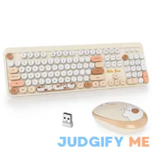 GTSP Creamy Wireless Keyboard and Mouse