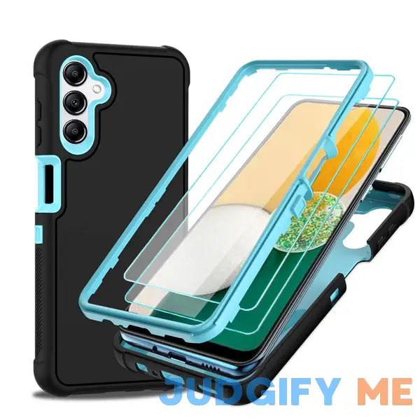 Galaxy A14 5G Phone Case with HD Screen Protector Heavy Duty Hybrid Shock Proof Protective Rugged Bumper PC and TPU Cover Case for Samsung Galaxy A14 5G Phone Case with HD Screen Protector Heavy Duty Hybrid Shock Proof Protective Rugged Bumper PC and TPU Cover Case for Samsung