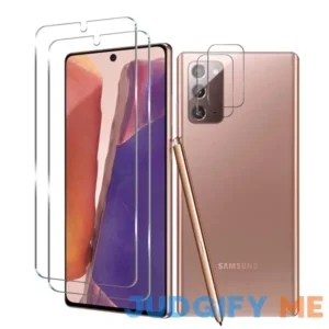Galaxy Note 20 Tempered Glass Screen Protector + Camera Lens Protector Clear