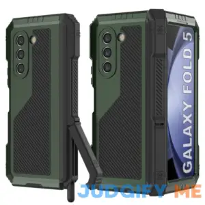 Galaxy Z Fold5 Metal Case Heavy Duty Military Grade Armor Cover Full Body Hard