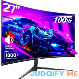 Gawfolk 27 inch Curved Monitor Gaming Monitor 1080P