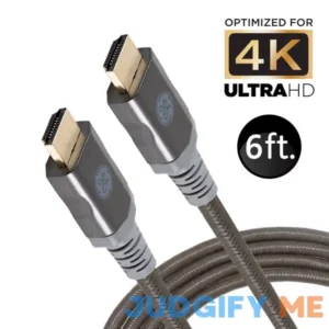 Ge 6ft 4K Hdmi 2.0 Cable with Ethernet