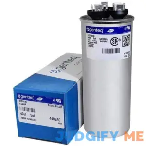 Ge Genteq Capacitor round 40/5 uf MFD 440 volt 97f9838