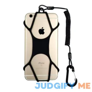 Gear Beast Rugged Lanyard Phone Holder Coiled Strap Carabiner for Outdoors