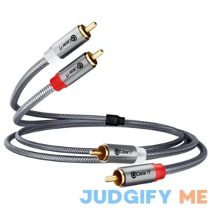 GearIT RCA Cable 2RCA Male to 2RCA Male Stereo Audio Cables Shielded Braided RCA Stereo Cable for Home Theater