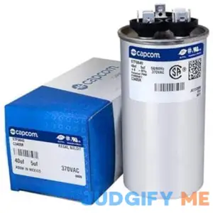 Generic OEM Upgraded Replacement for Carrier Bryant Payne Round Capacitor 40/5 370 Volt HC98JA041