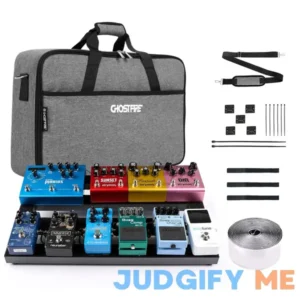 Ghost Fire Guitar Pedal Board Aluminum Alloy 1.76lb Super light Effect Pedalboard 19.8''x11.5'' with Carry Bag