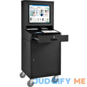 Global Industrial Mobile LCD Computer Cabinet 239115BK
