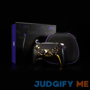 Gold PS5 Controller with Mouse Click Triggers & Bumpers
