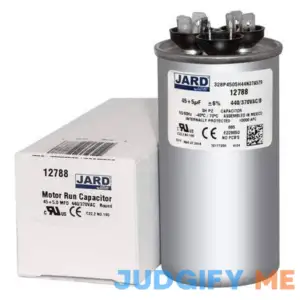 Goodman CAP050450440RTP 45 + 5 uf/Mfd 370/440 VAC Replacement Round Dual Universal Capacitor