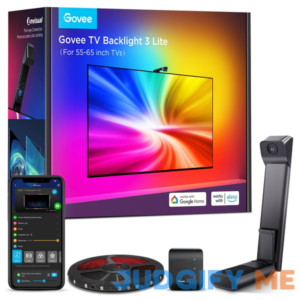Govee TV Backlight 3 Lite with Fish-Eye Correction Function Sync to 55-65 Inch TVs