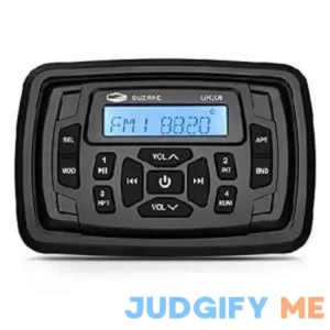 Guzare Marine Stereo Bluetooth Waterproof Boats Golf Cart Radio Digital Media Stereo Receiver Am Fm Tuner Bluetooth Streaming on Atv Utv Motorcycle