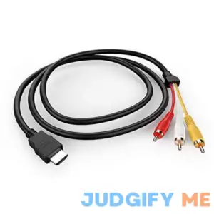 HDMI to RCA Cable 1080P 5ft/1.5m HDMI Male to 3-RCA Video Audio AV Cable Connector Adapter Transmitter for TV HDTV DVD