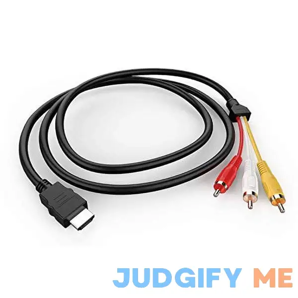 HDMI to RCA Cable 1080P 5ft/1.5m HDMI Male to 3-RCA Video Audio AV Cable Connector Adapter Transmitter for TV HDTV DVD HDMI to RCA Cable 1080P 5ft/1.5m HDMI Male to 3-RCA Video Audio AV Cable Connector Adapter Transmitter for TV HDTV DVD