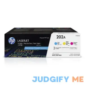 HP 202A Cyan Magenta Yellow Toner Cartridges CF500AM