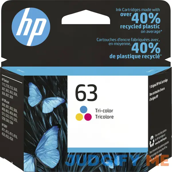HP 63 Ink Cartridge Tri-Color F6U61AN HP 63 Ink Cartridge Tri-Color F6U61AN