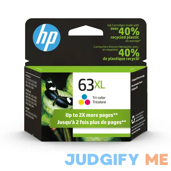 HP 63XL High Yield Tri-Color Ink Cartridge F6U63AN HP 63XL High Yield Tri-Color Ink Cartridge F6U63AN