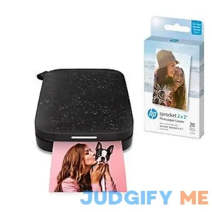 HP Sprocket Portable Photo Printer w/ 20 Pack of Print Paper