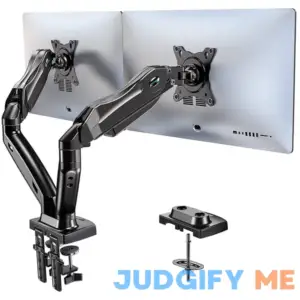 HUANUO Dual Monitor Stand - Adjustable SP Monitor Desk Mount Swivel VESA Bracket