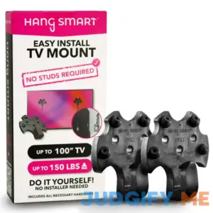 HangSmart NO Stud TV Mount Holds up to 150lbs and up to 100 inch TV