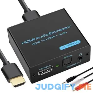 Hdmi Audio Extractor 4K Hdmi to Optical 3.5mm AUX Audio Adapter Splitter Converter Support Hdcp Dolby Digital DTS 5.1 PCM