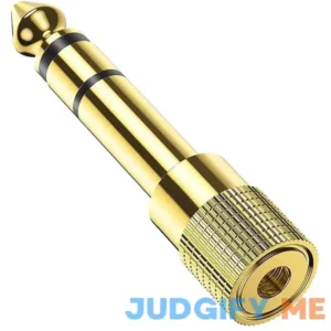 Headphone Adapter Headphone Jack Adapter 6.35mm to 3.5mm 1/4 inch to 3.5mm Headphone Audio Jack Plug Adaptor Gold Plated