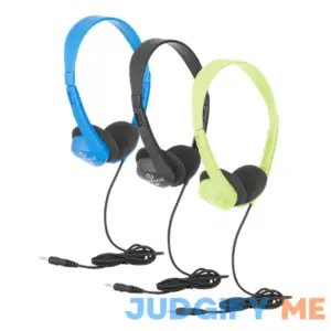 Heavy-Duty Stereo School Headphones w/ Tangle-Free Cord - Ships in 24 HRS