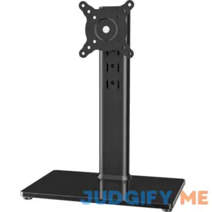 Hemudu Single LCD Computer Monitor Free-Standing Desk Stand Riser for 13 inch to 32 inch screen with Swivel