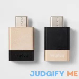 Heyday USB-A to USB-C 2 pk Adapter