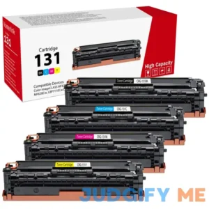 High-Yield 131 Toner Cartridges 4 Pack Vsenk Compatible 131BK 131C 131M 131Y Toner Replacement for 131